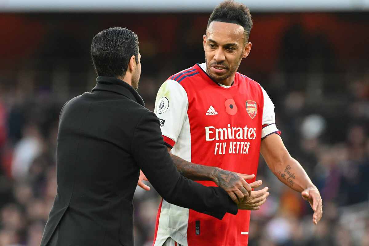 Mikel Arteta i Pierre-Emerick Aubameyang