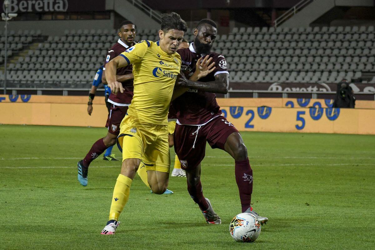 Mariusz Stępiński w barwach Hellas Verona