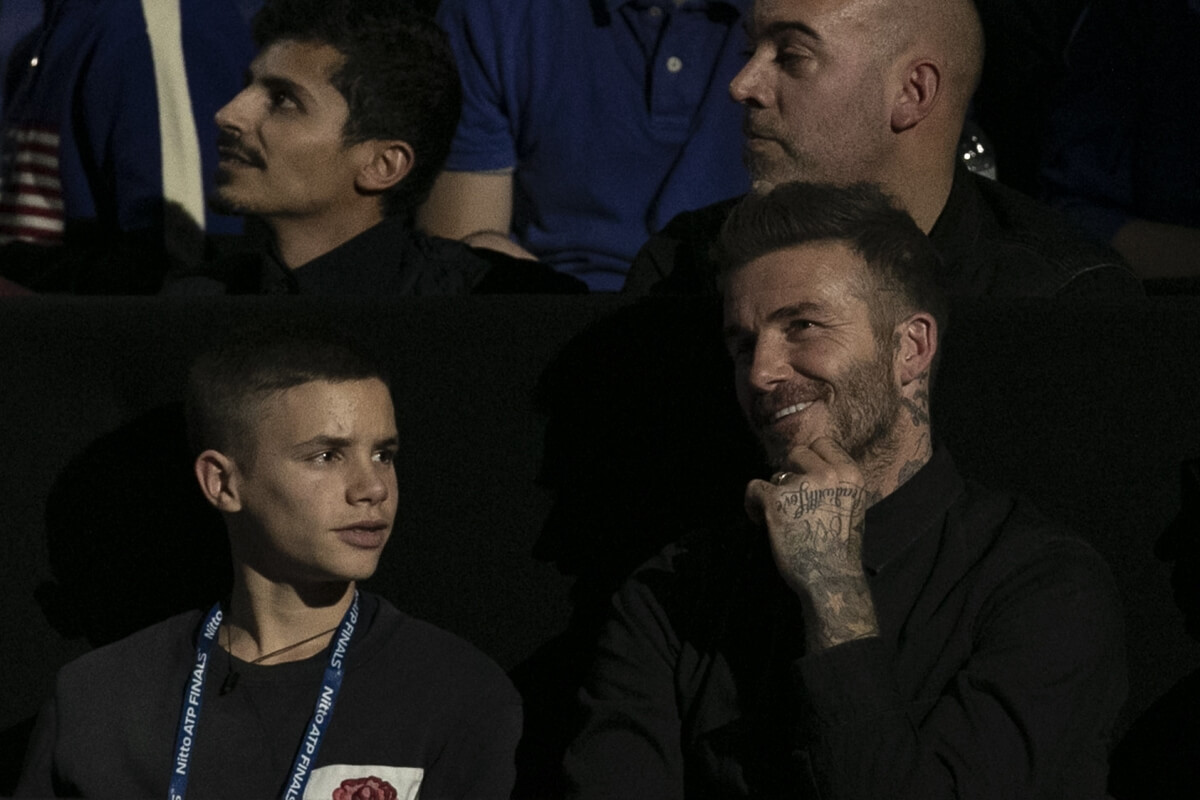 Romeo Beckham i David Beckham