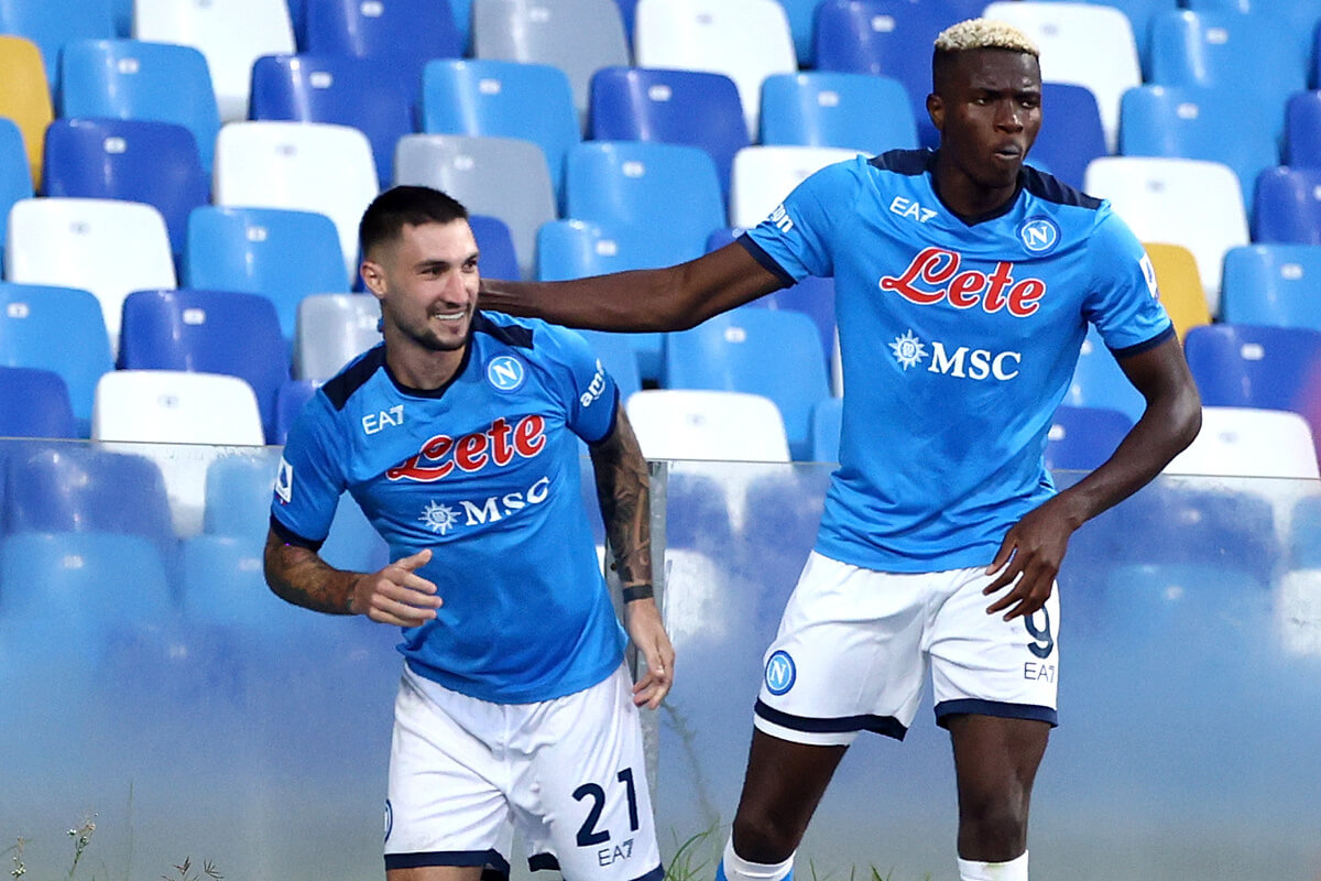 Matteo Politano i victor Osimhen