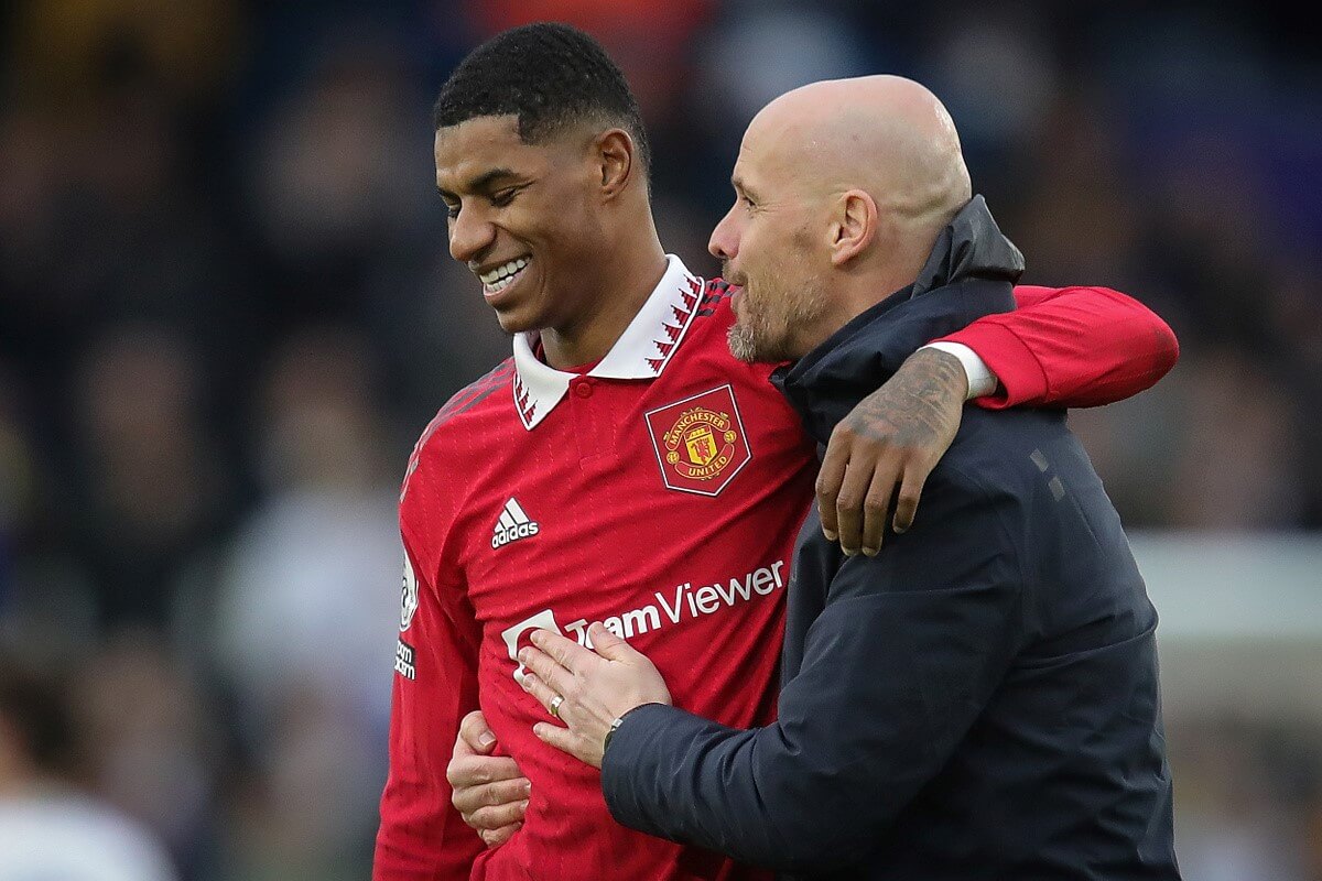 Marcus Rashford i Erik ten Hag