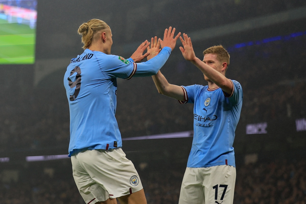 Erling Haaland i Kevin De Bruyne