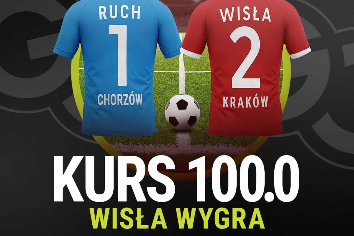 Kurs 100.00 na zwycięstwo Wisły