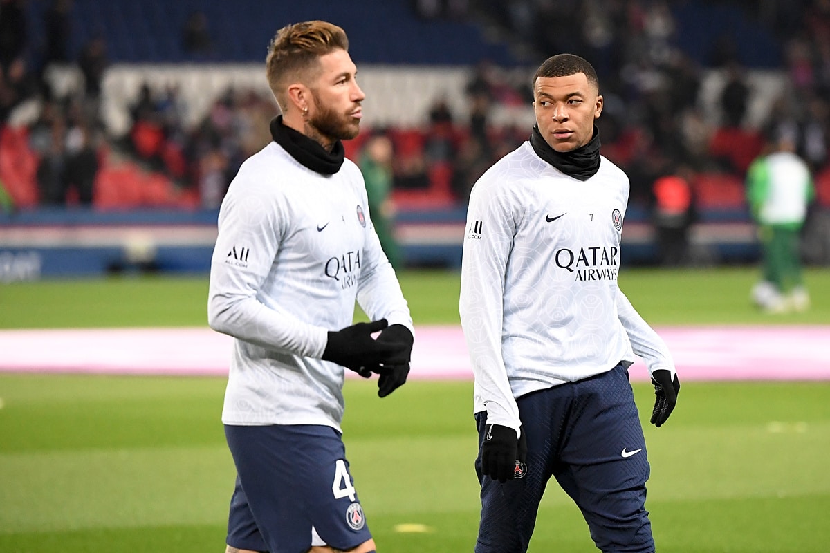 Sergio Ramos i Kylian Mbappe