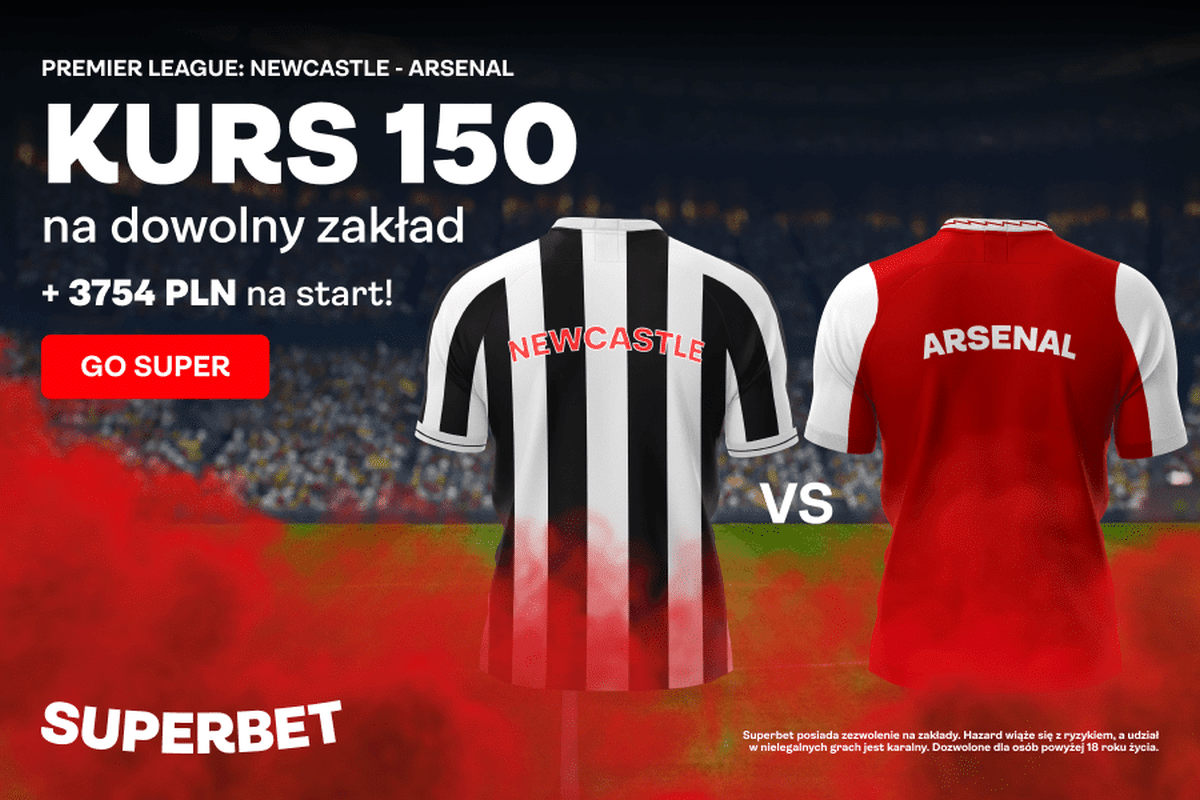 Promocja Superbet na mecz Newcastle – Arsenal