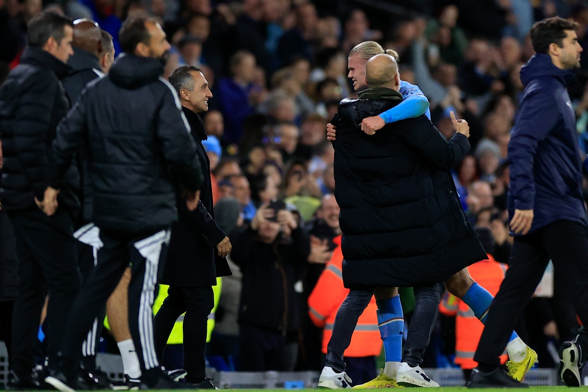 Pep Guardiola i Erling Haaland