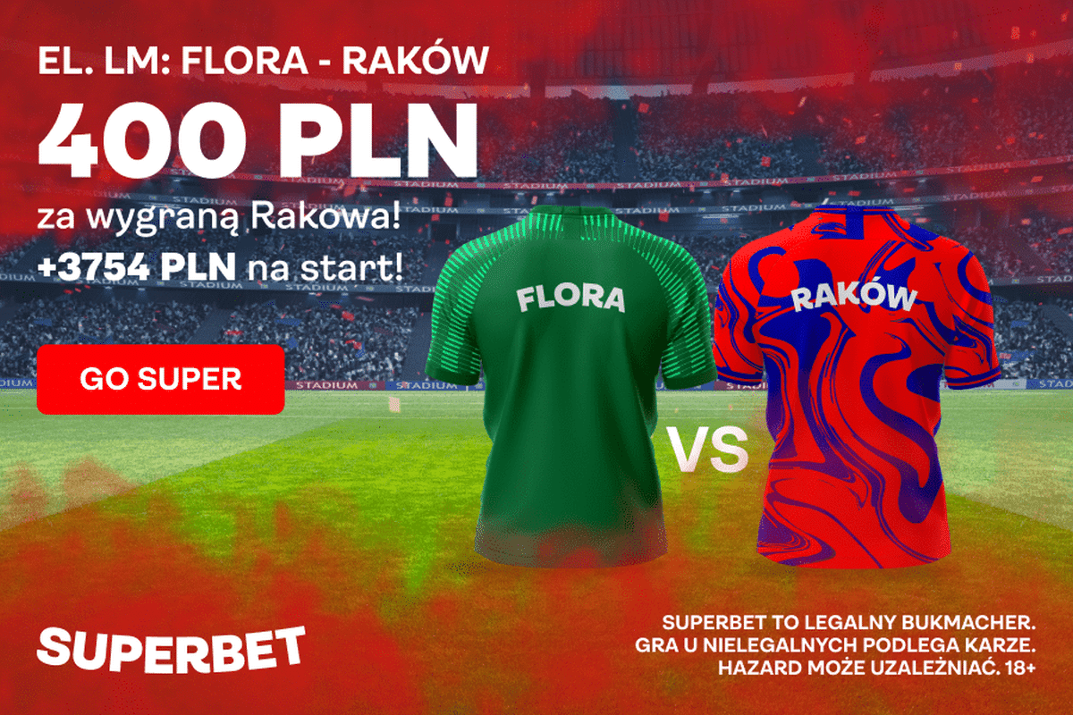 Flora – Raków promocja Superbet