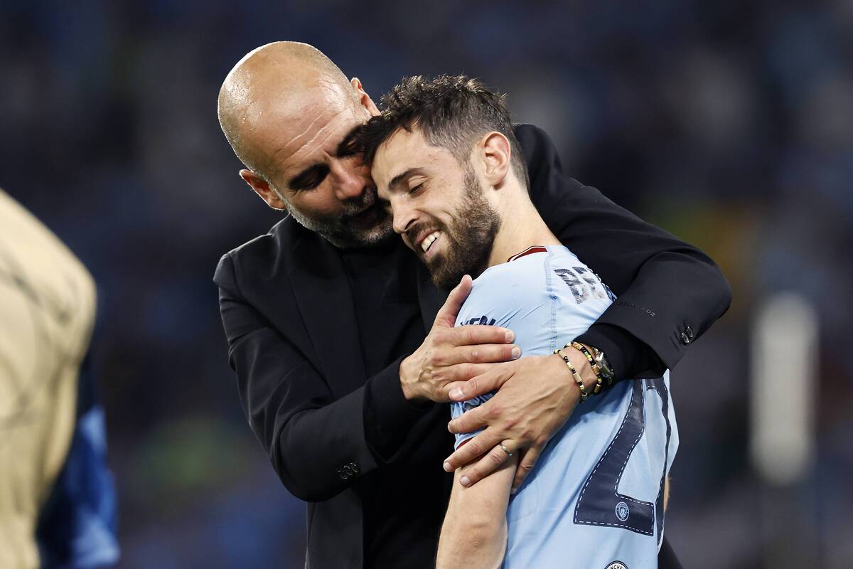 Bernardo Silva i Pep Guardiola