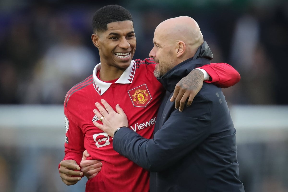 Marcus Rashford i Erik ten Hag