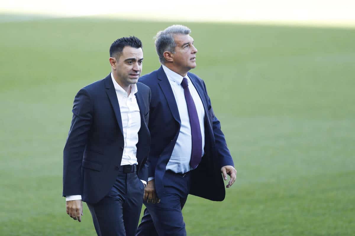 Xavi i Joan Laporta