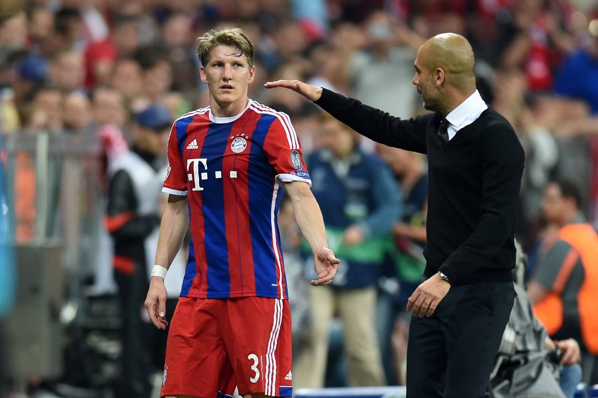 Schweinsteiger i Guardiola w 2015 roku