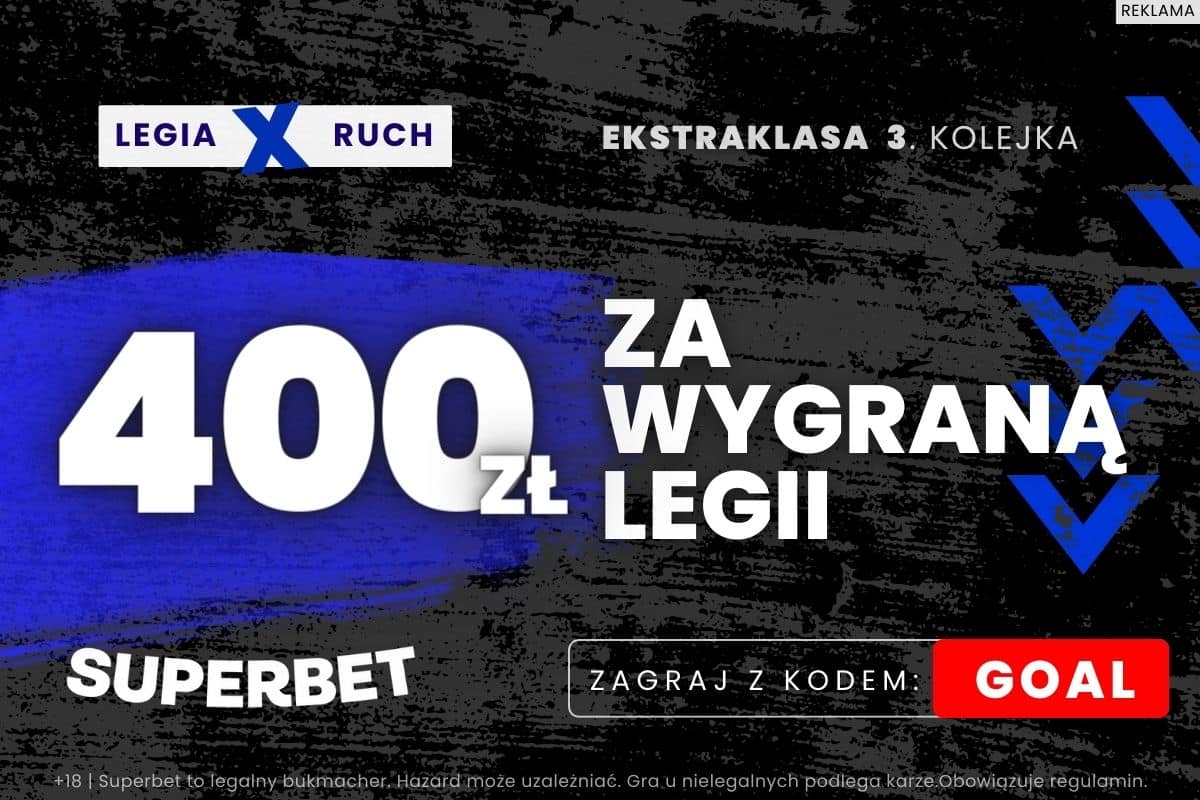 Kurs 200.00 na zwycięstwo Legii