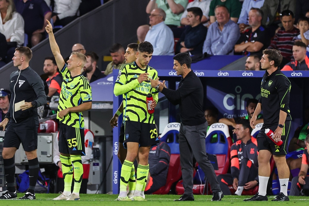 Kai Havertz i Mikel Arteta