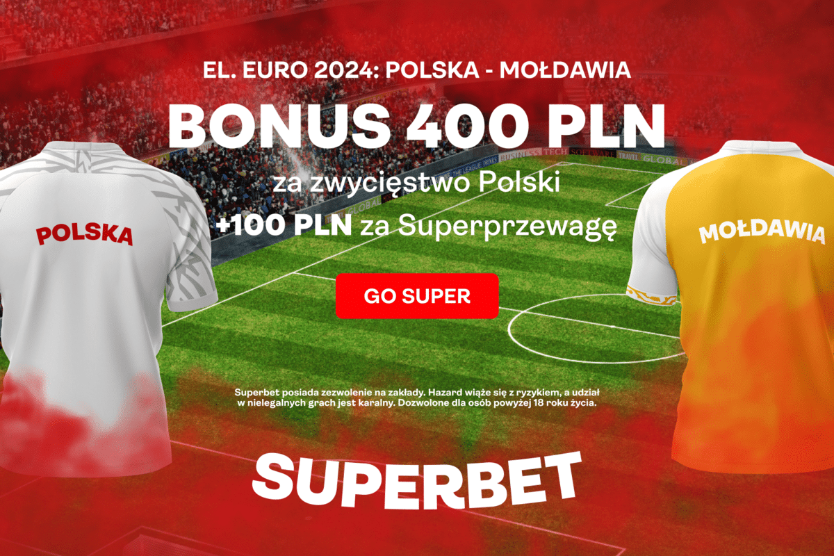 Polska - Mołdawia: Kurs 200.00 na zwycięstwo Polski