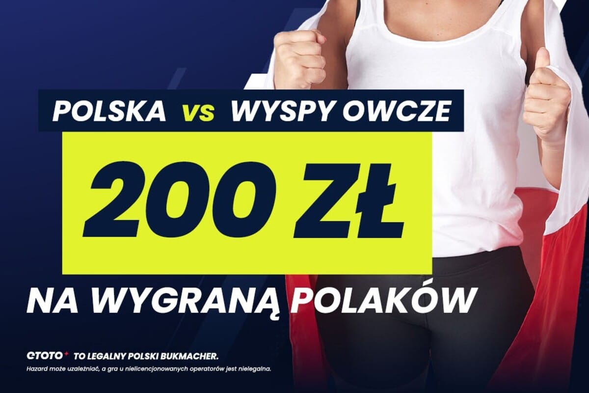 Wyspy Owcze - Polska: kurs 200.00 na wygraną biało-czerwonych