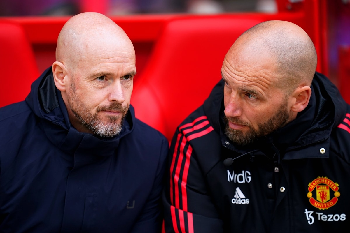 Erik ten Hag i Mitchell van der Gaag