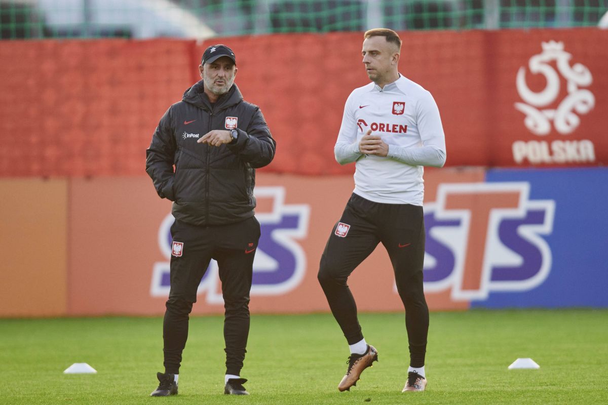 Michał Probierz i Kamil Grosicki