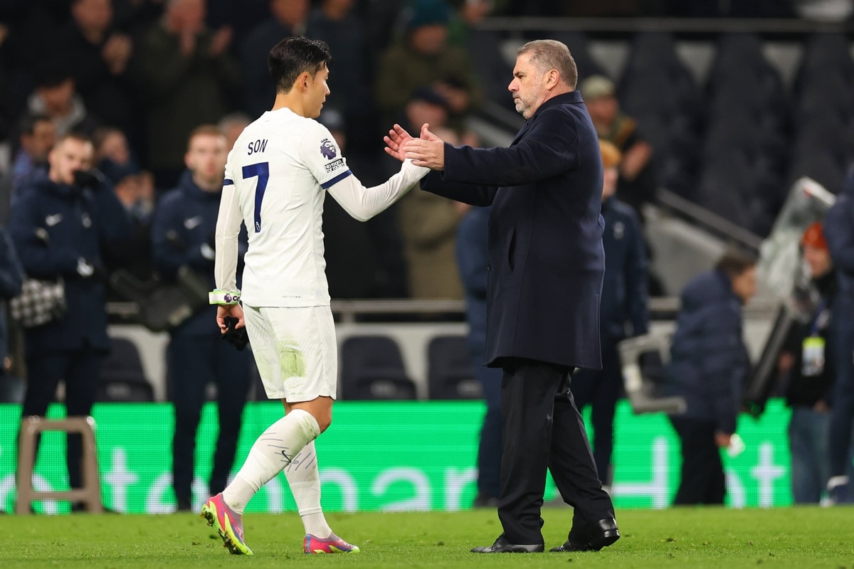 Ange Postecoglou i Heung-Min Son