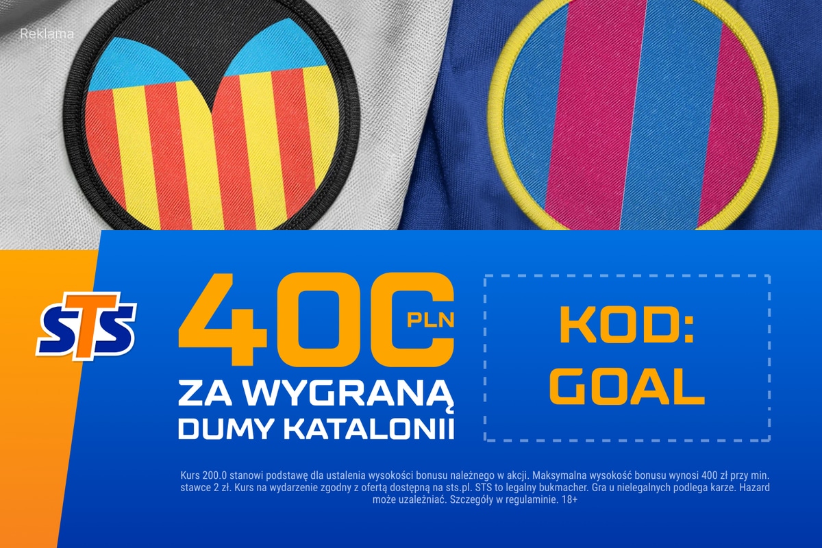 Bonus 400 zł, jeśli FC Barcelona wygra z Valencią w LaLiga