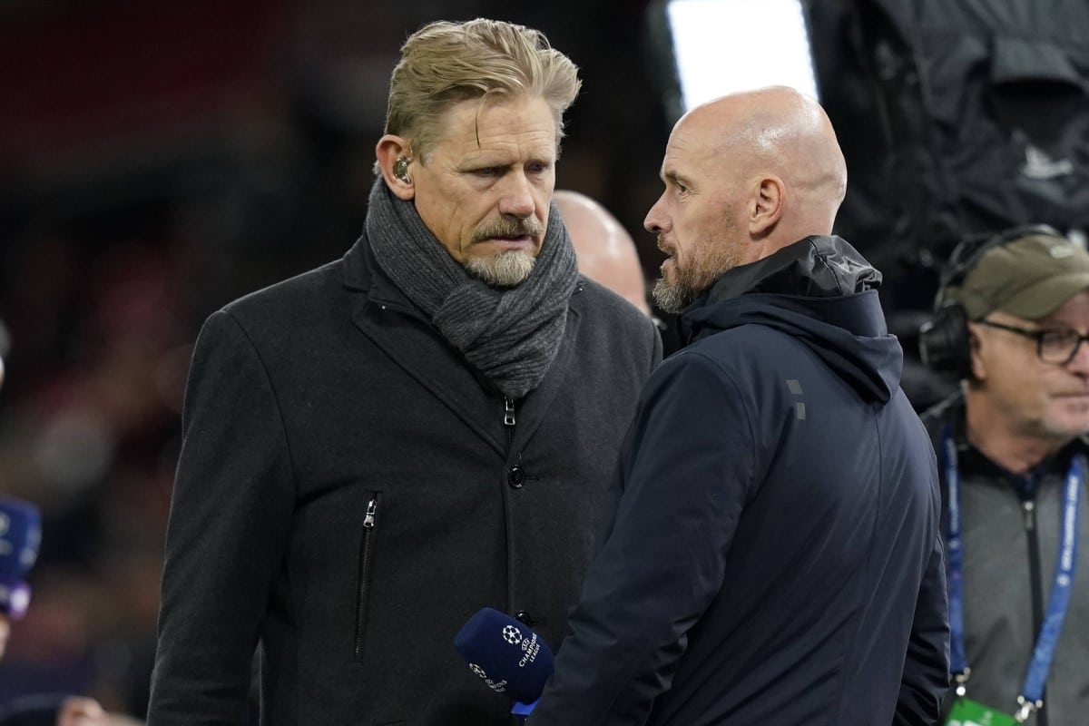 Peter Schmeichel oraz Erik ten Hag