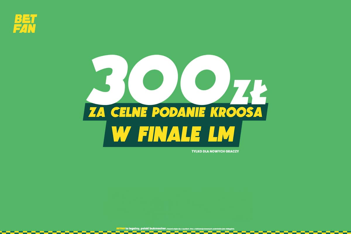 300 zł za celne podanie Kroosa