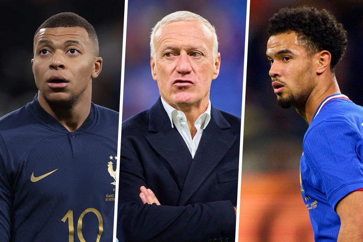 Kylian Mbappe, Didier Deschamps i Warren Zaire-Emery