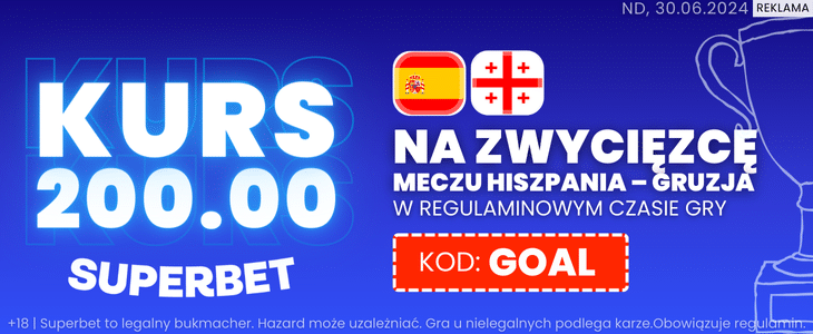 Promocja Superbet na mecz Hiszpania - Gruzja