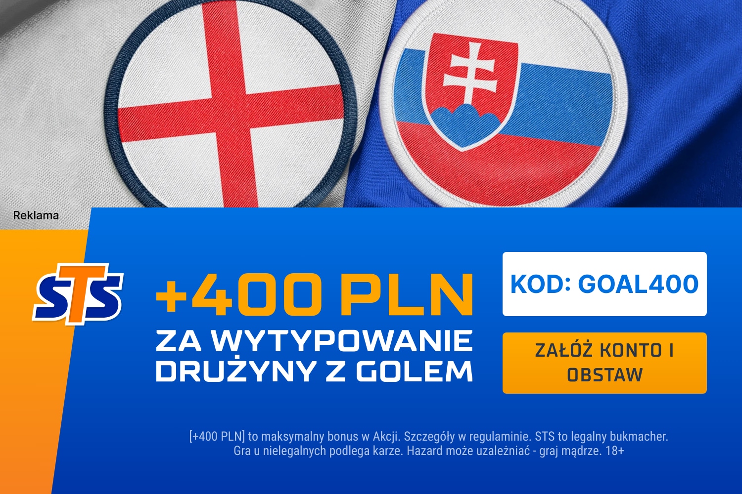 Promocja STS na spotkanie Anglia - Słowacja