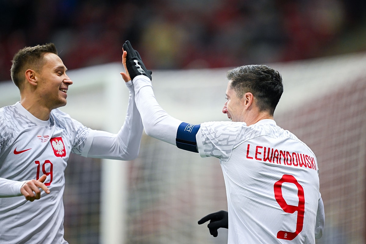 Przemysław Frankowski i Robert Lewandowski