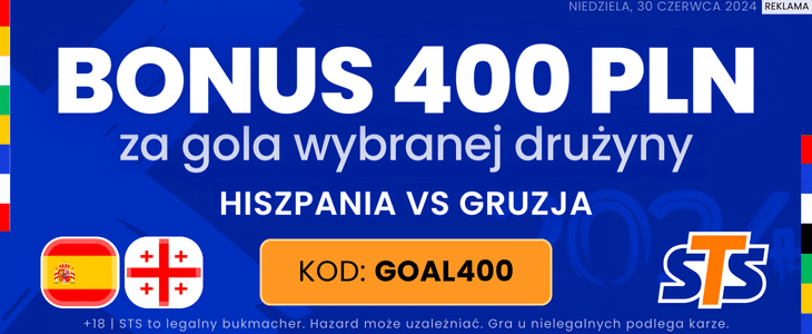 Promocja STS na mecz Hiszpania - Gruzja