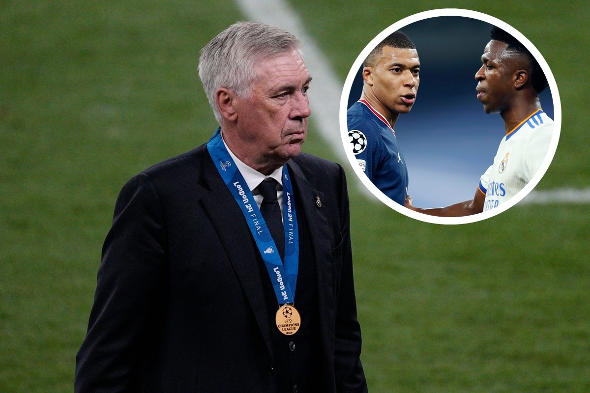 Carlo Ancelotti, Kylian Mbappe i Vinicius Junior