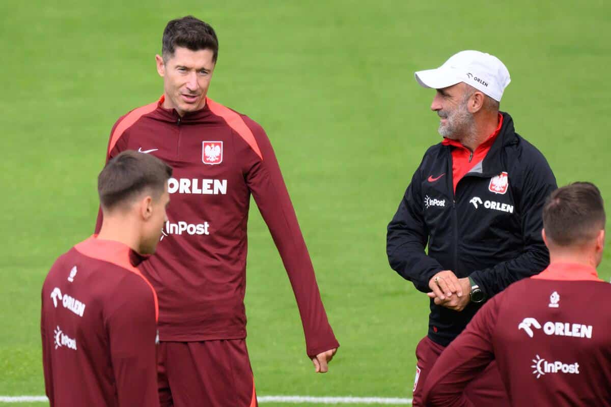 Robert Lewandowski i Michał Probierz