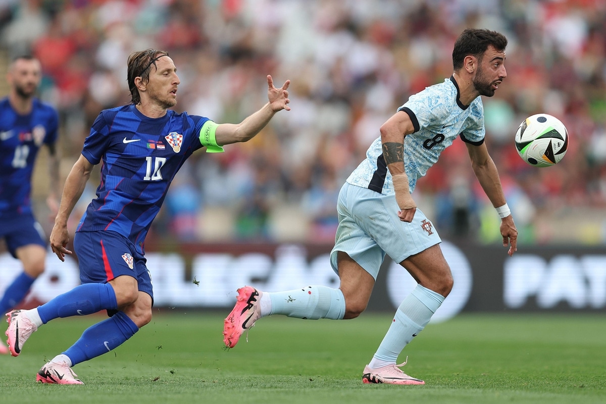 Luka Modrić i Bruno Fernandes