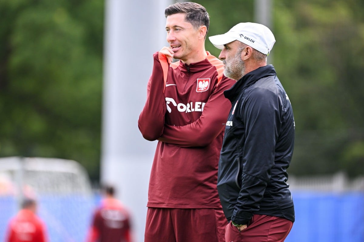 Robert Lewandowski i Michał Probierz