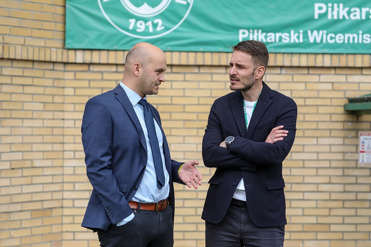 Bartłomiej Farjaszewski (Warta Poznań) i Piotr Rutkowski (Lech Poznań)