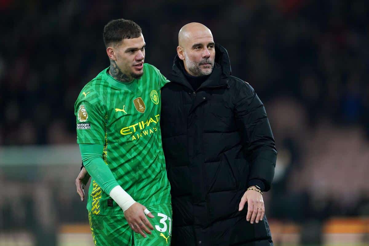 Ederson i Pep Guardiola