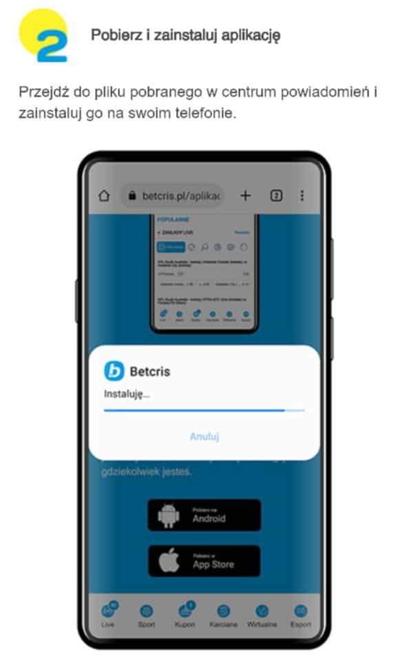 Betcris aplikacja pobieranie 2