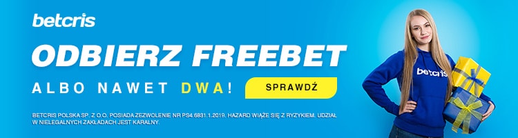 40 PLN we freebetach w Betcris