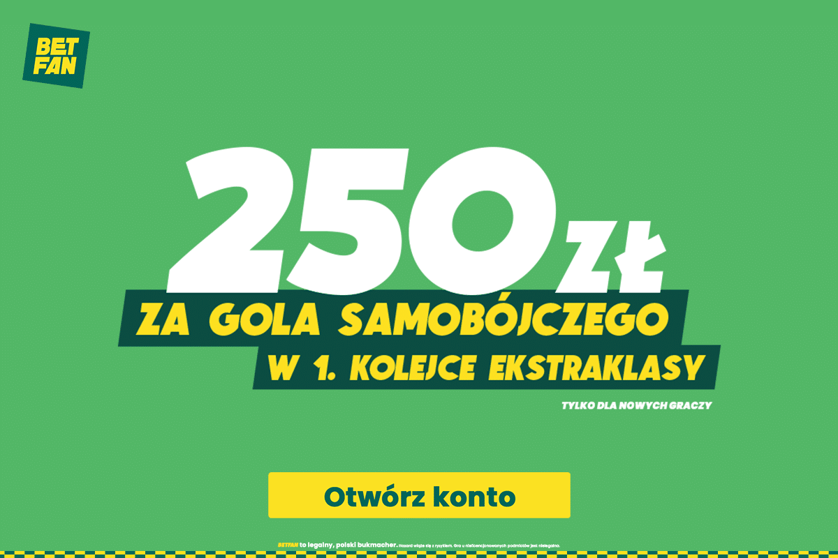 Betfan - gol samobójczy w 1. kolejce Ekstraklasy