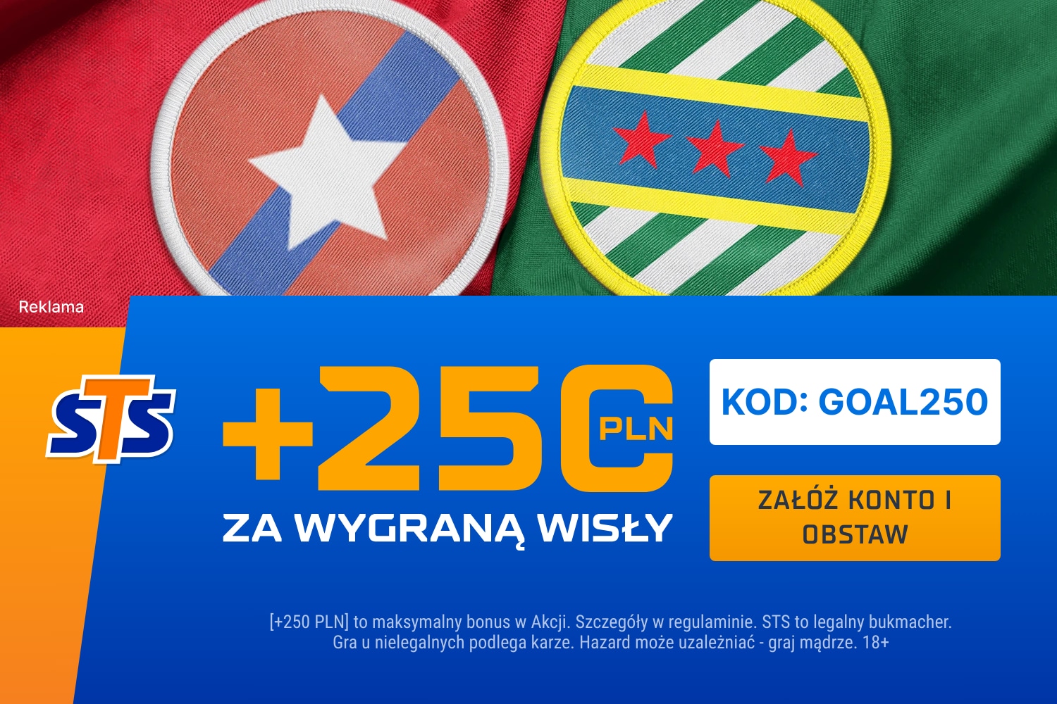 Bonus STS za wygraną Wisły z Rapidem