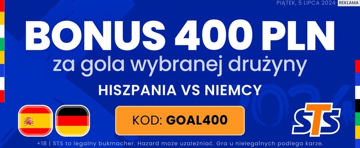 Promocja STS na mecz Hiszpania - Niemcy