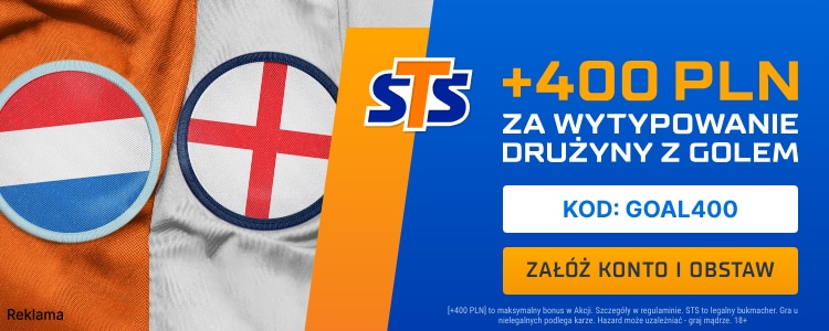 Promocja w STS na mecz Holandia - Anglia