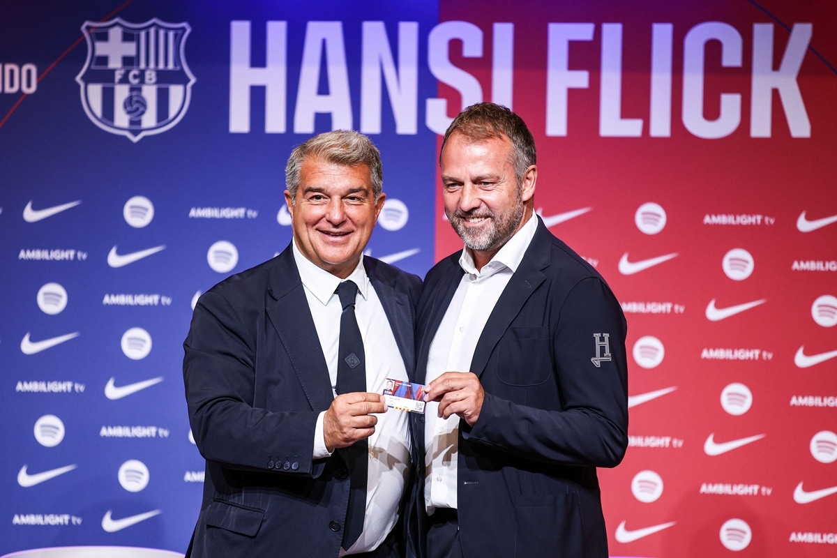 Joan Laporta i Hansi Flick