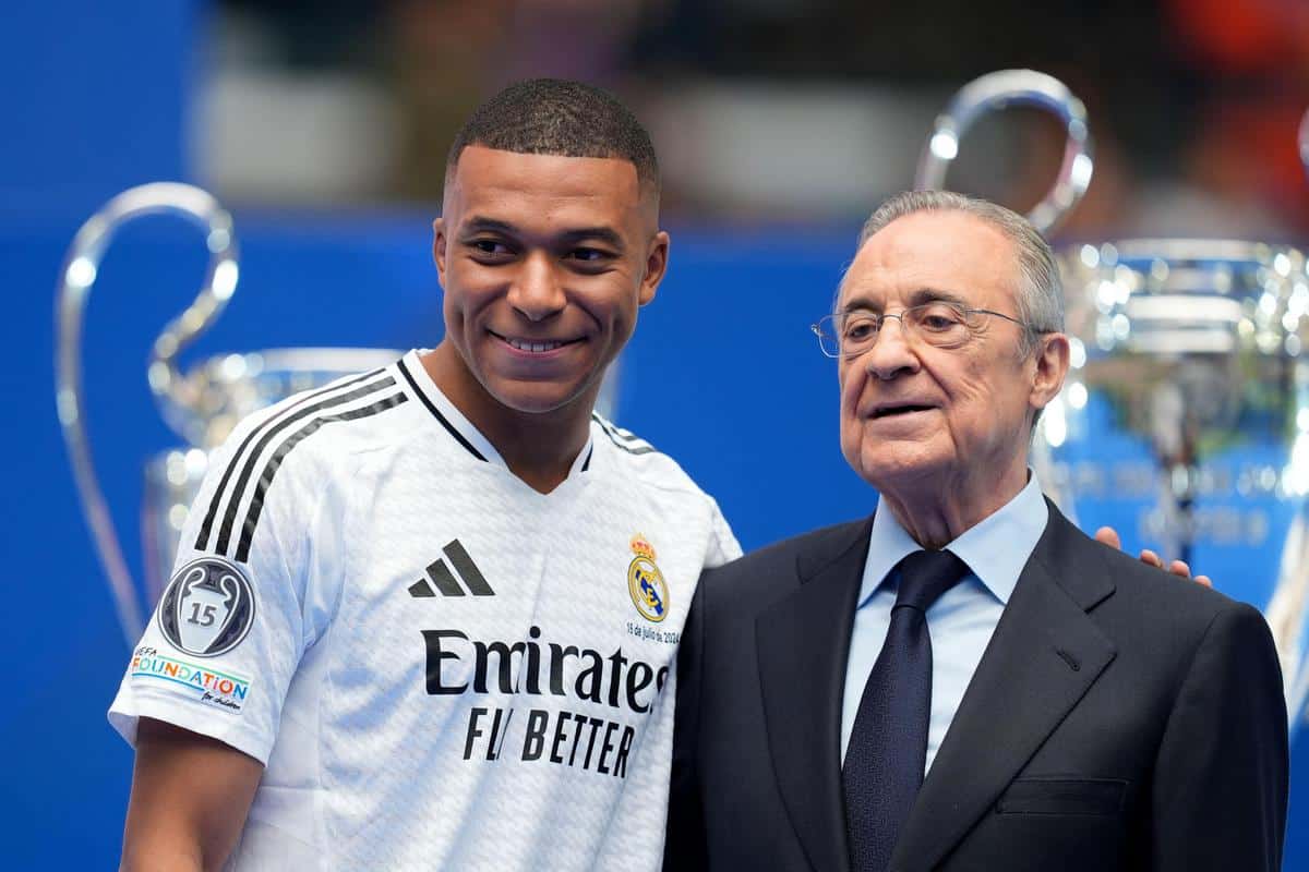 Kylian Mbappe i Florentino Perez