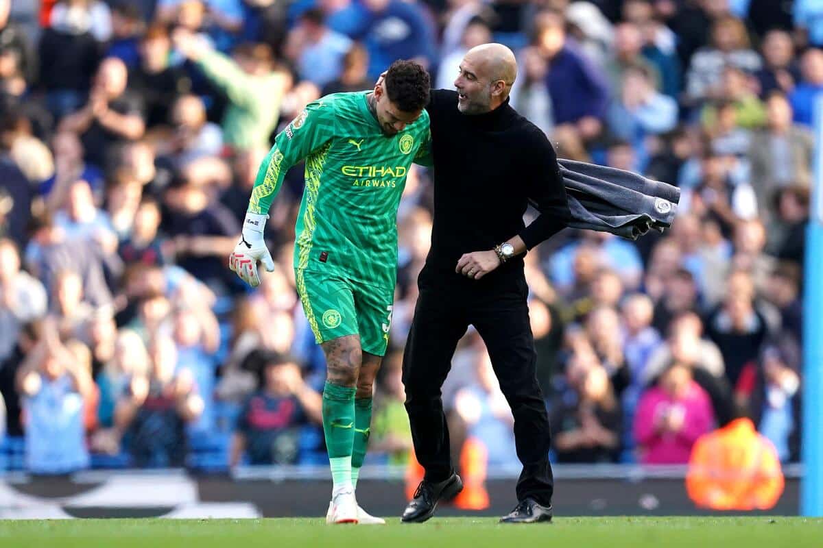 Ederson i Pep Guardiola