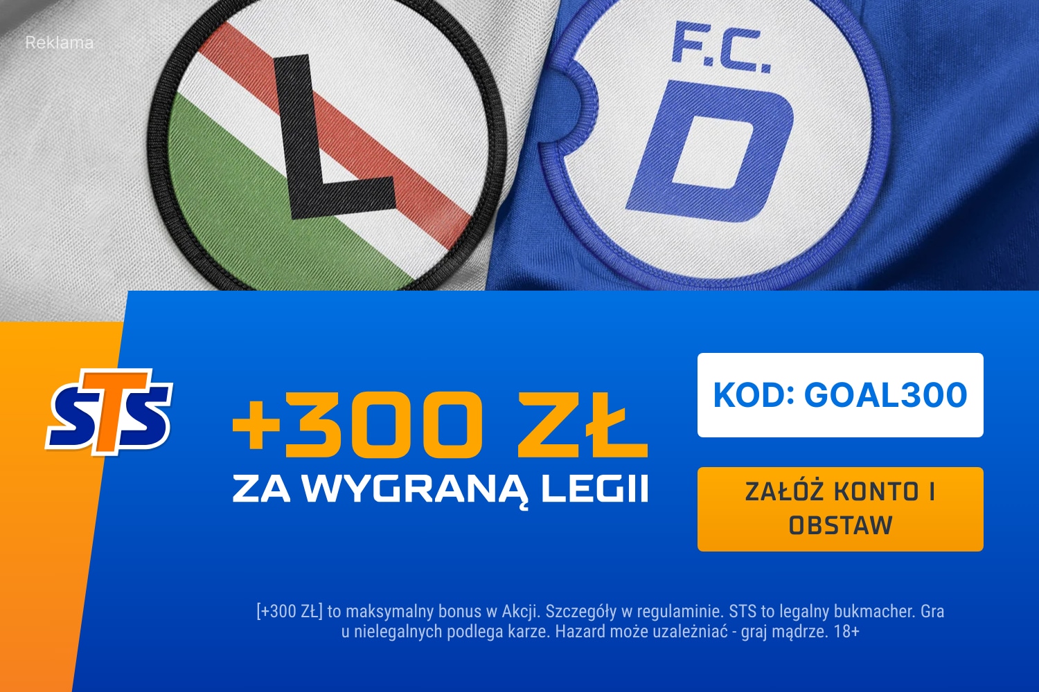 Promocja w STS na mecz Legia - Drita