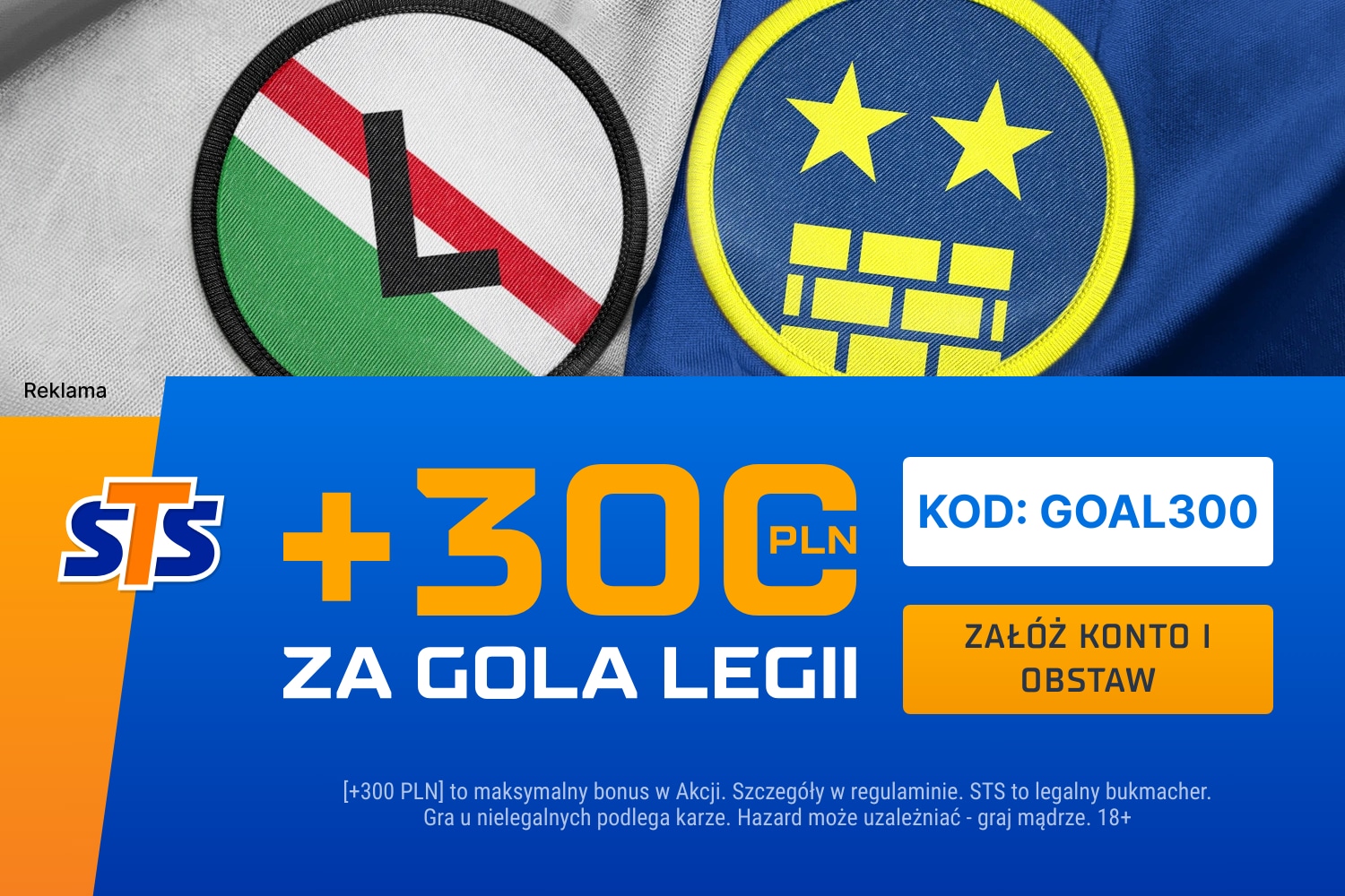 Promocja w STS na mecz Legia - Brondby