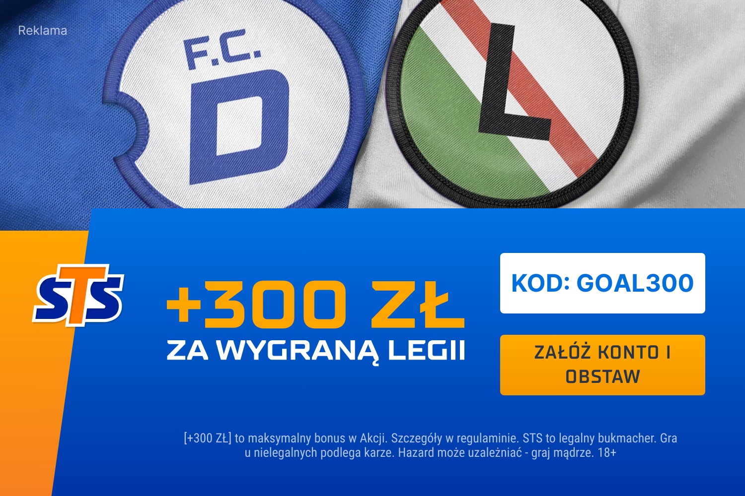 Promocja w STS na starcie Legii Warszawa z FK Dritą