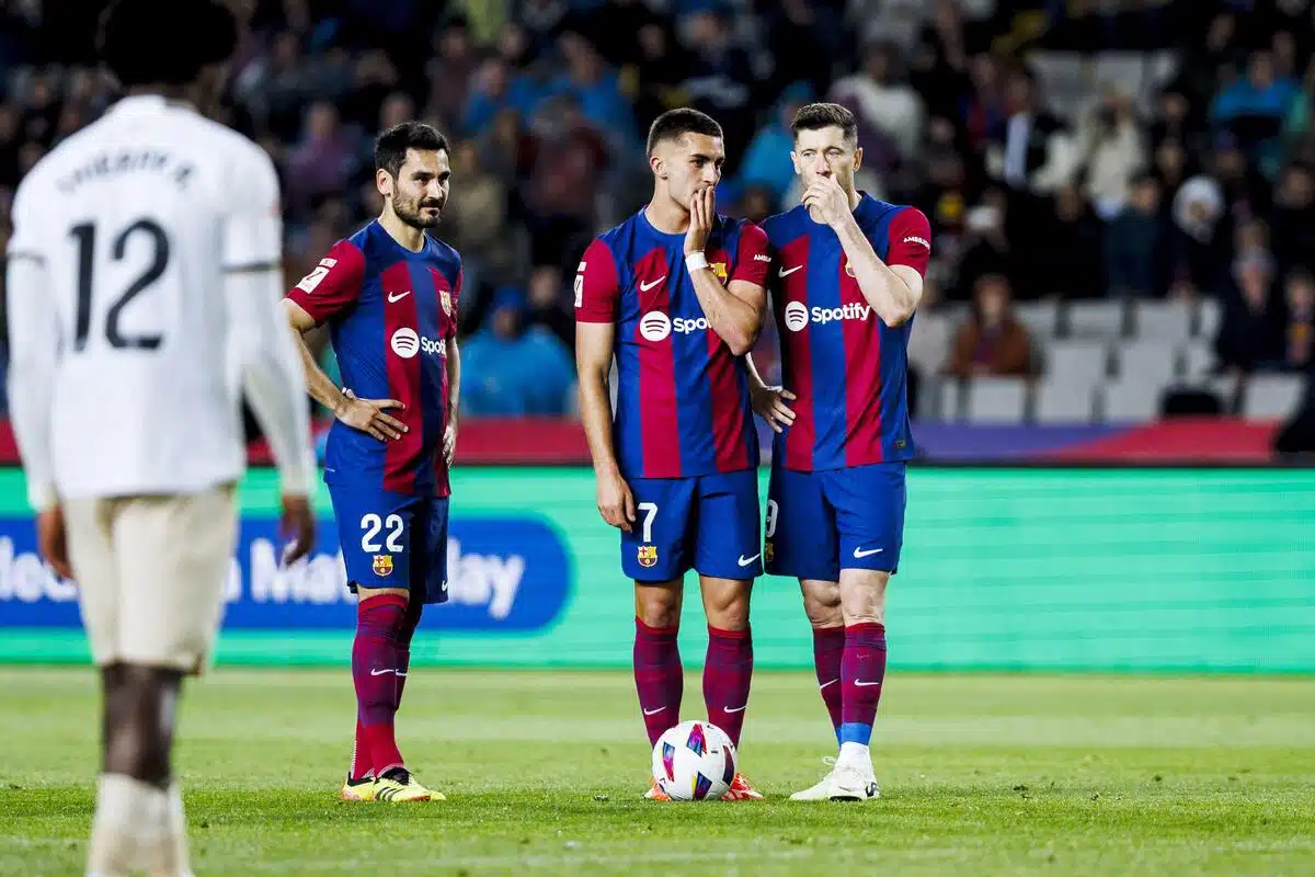 Ilkay Gundogan, Ferran Torres i Robert Lewandowski