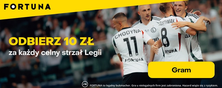 Promocja Fortuny na mecz Legia Warszawa - FK Drita